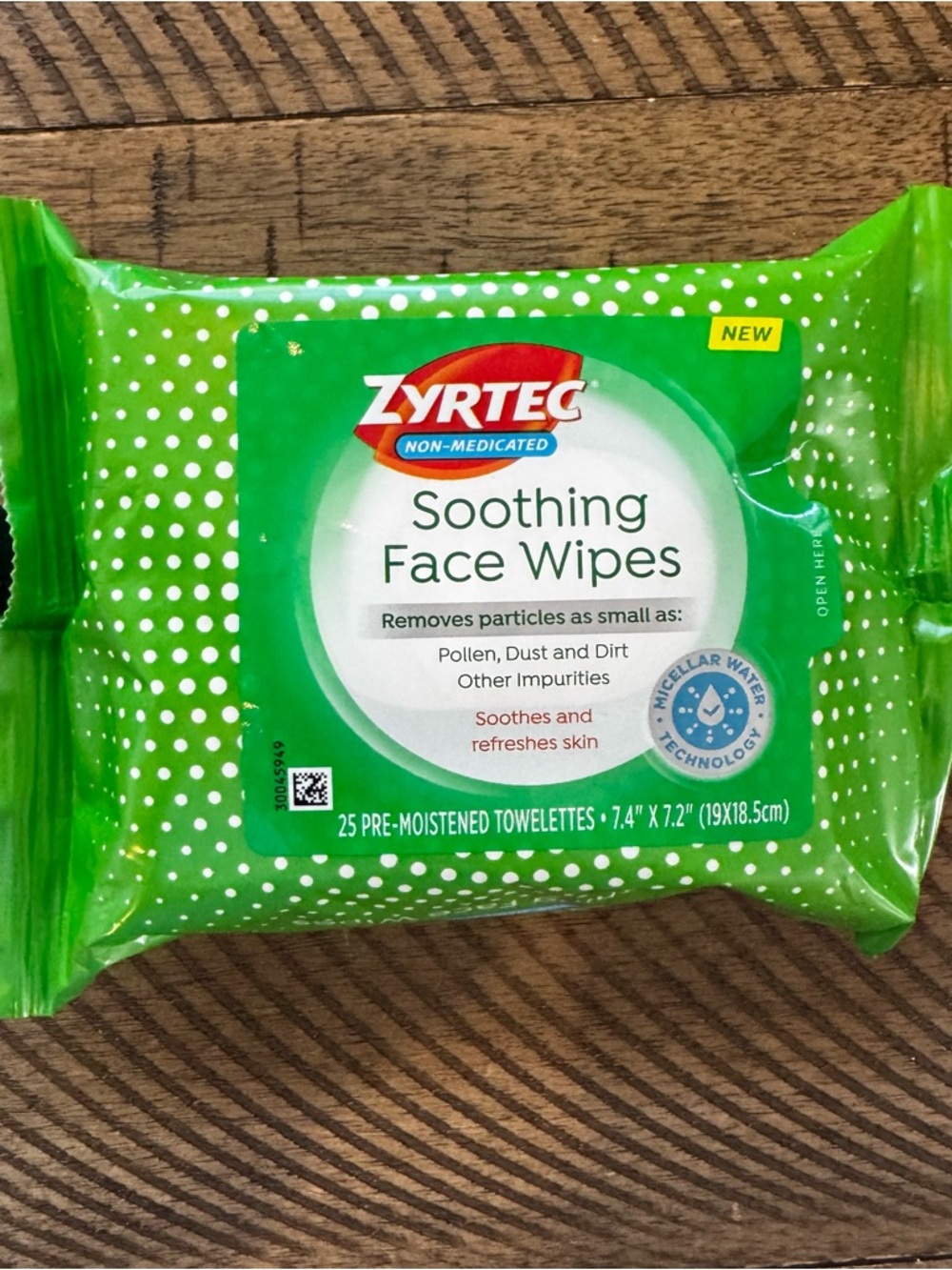 Zyrtec Soothing Non-Medicated Face Wipes 25 Count X3 75 Total DISCONTINUED HTF - Picture 4 of 5